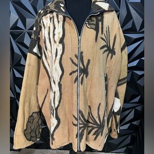 Authentic Mudcloth Zipper Coat
